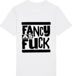 Tricou barbat Printado Casual F ck Bumbac Regular fit Alb S INTL 