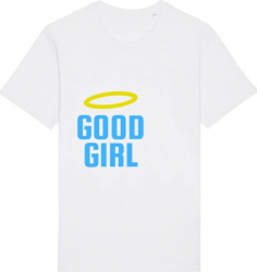 Tricou barbat Printado Casual good girl Bumbac Regular fit Alb 2XL INTL 