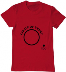 Tricou barbat Printado circle of trust Bumbac Regular fit Rosu 3XL INTL 