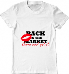 Tricou barbat Printado come and get it Bumbac Regular fit Alb 3XL INTL 