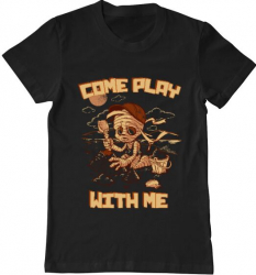 Tricou barbat Printado come play with me Bumbac Regular fit Negru XL INTL 
