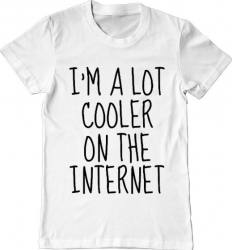 Tricou barbat Printado cooler on the internet Bumbac Regular fit Alb 3XL INTL 