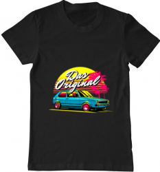 Tricou barbat Printado das original Bumbac Regular fit Negru 2XL INTL 