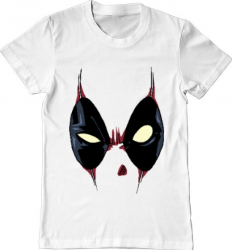 Tricou barbat Printado deadpool mask Bumbac Regular fit Alb 3XL INTL 