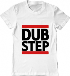 Tricou barbat Printado dubstep Bumbac Regular fit Alb 3XL INTL 