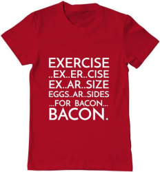 Tricou barbat Printado exercise Bumbac Regular fit Rosu 3XL INTL 