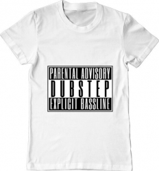 Tricou barbat Printado explicit bassline Bumbac Regular fit Alb 3XL INTL 