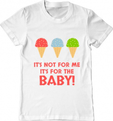 Tricou barbat Printado for the baby Bumbac Regular fit Alb 3XL INTL 