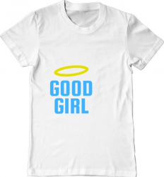 Tricou barbat Printado good girl Bumbac Regular fit Alb 3XL INTL 