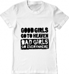Tricou barbat Printado good girls Bumbac Regular fit Alb 3XL INTL 