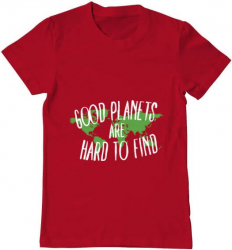 Tricou barbat Printado good planets Bumbac Regular fit Rosu M INTL 