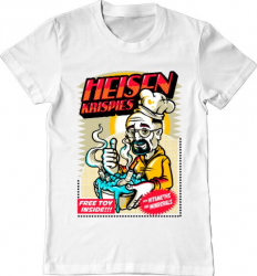 Tricou barbat Printado heisen krispies Bumbac Regular fit Alb 3XL INTL 