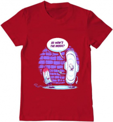 Tricou barbat Printado how is the inside Bumbac Regular fit Rosu M INTL 