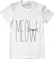 Tricou barbat Printado i am a cat Bumbac Regular fit Alb 3XL INTL 