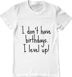 Tricou barbat Printado i level up Bumbac Regular fit Alb 3XL INTL 