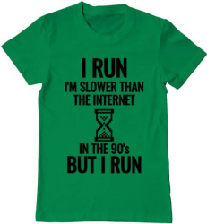 Tricou barbat Printado i run Bumbac Regular fit Verde mediu M INTL 