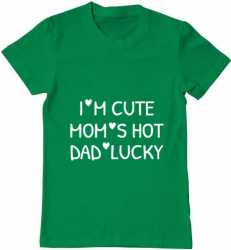 Tricou barbat Printado im cute Bumbac Regular fit Verde mediu S INTL 