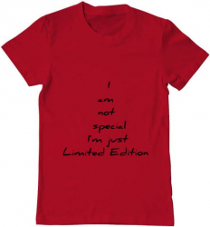 Tricou barbat Printado limited edition 2 Bumbac Regular fit Rosu L INTL 