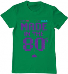 Tricou barbat Printado made in the 80s Bumbac Regular fit Verde mediu 2XL INTL 