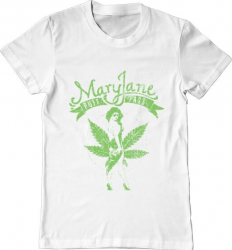 Tricou barbat Printado mary jane Bumbac Regular fit Alb 3XL INTL 
