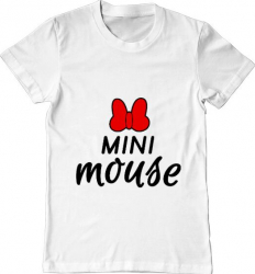 Tricou barbat Printado mini mouse Bumbac Regular fit Alb 2XL INTL 