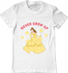 Tricou barbat Printado never grow up Bumbac Regular fit Alb M INTL 