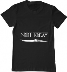 Tricou barbat Printado not today Bumbac Regular fit Negru L INTL 