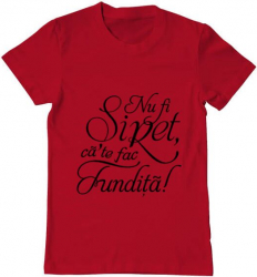 Tricou barbat Printado nu fi siret Bumbac Regular fit Rosu XL INTL 