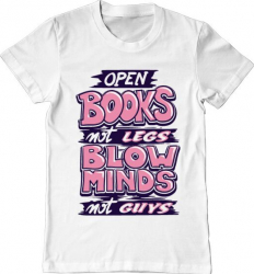 Tricou barbat Printado open books Bumbac Regular fit Alb 3XL INTL 