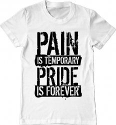 Tricou barbat Printado pain and pride Bumbac Regular fit Alb 3XL INTL 