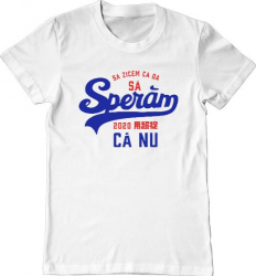 Tricou barbat Printado sa zicem ca da Bumbac Regular fit Alb 3XL INTL 