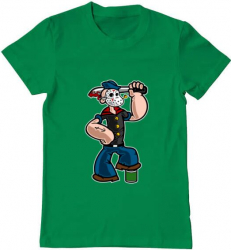 Tricou barbat Printado sailor mass murderer Bumbac Regular fit Verde mediu S INTL 