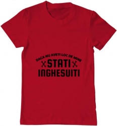 Tricou barbat Printado stati inghesuiti Bumbac Regular fit Rosu M INTL 