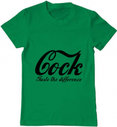 Tricou barbat Printado taste the difference Bumbac Regular fit Verde mediu 3XL INTL 
