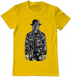 Tricou barbat Printado the son of grenade Bumbac Regular fit Galben 3XL INTL 
