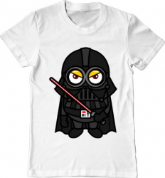 Tricou barbat Printado vader minion Bumbac Regular fit Alb 3XL INTL 