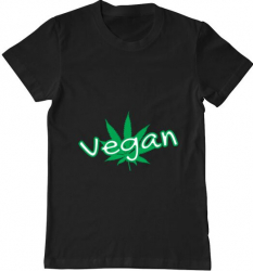 Tricou barbat Printado vegan Bumbac Regular fit Negru 3XL INTL 