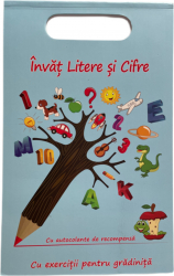 Carte ilustrata cu exercitii pentru gradinita Invat Litere si Cifre JMB-SHO2982