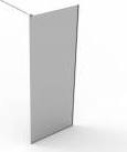 Paravan dus 900x2000 mm sticla 8mm securizata mata feronerie inox 