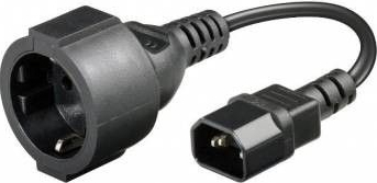 Cablu Adaptor C14 la Schuko mama 0.15 m 