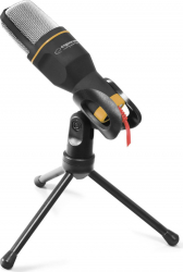 Microfon streaming cu trepied reglabil Esperanza Studio PRO conector jack 3.5mm cablu 180 cm VoIP gaming 