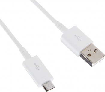 Cablu pentru date si incarcare Samsung ECB-DU4EWE USB tip A tata la microUSB tata lungime 1.5 m alb