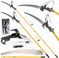 Foarfece de gradina fierastrau cu brat telescopic 2.4m PM-SKTT-2.4T Powermat PM-SKTT-2.4T PM0963 