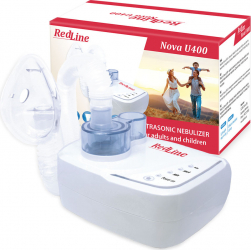 Aparat aerosoli cu ultrasunete RedLine Nova U400 3 moduri de nebulizare pentru adulti si copii 