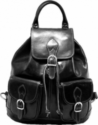 Rucsac voiaj din piele naturala vachetta negru FRV1116 