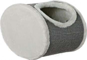 Casuta Pe Perete 48x29x28 cu Sisal Gri cu Alb 49921 