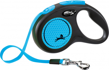 Lesa Flexi Banda M 5m/25kg Albastru Neon 209322 