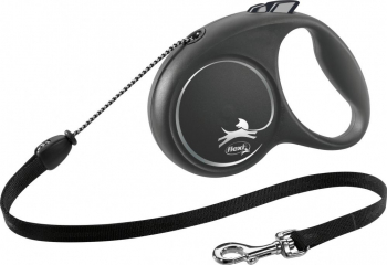 Lesa Flexi Black Design Snur M 5m/20kg Negru 12261 