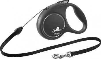 Lesa Flexi Black Design Snur S 5m/12kg Negru 12251 