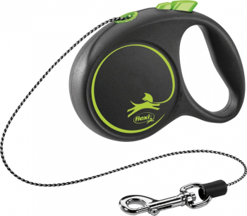 Lesa Flexi Black Design Snur XS 3m/8kg Green 12244 